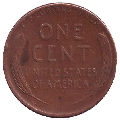 Монета 1 цент. 1953 год (S), США. Линкольн. Монета 1 цент. 1953 год (S), США. Линкольн.