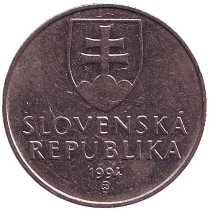 Монета 2 кроны. 1994 год, Словакия. Статуя Венеры. Монета 2 кроны. 1994 год, Словакия. Статуя Венеры.