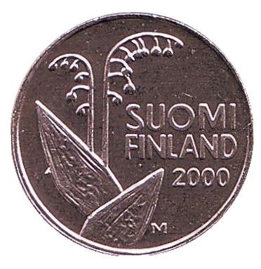 Монета 10 пенни. 2000 год, Финляндия. UNC. Монета 10 пенни. 2000 год, Финляндия. UNC.