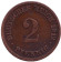 Монета 2 пфеннига. 1912 год (G), Германская империя. Монета 2 пфеннига. 1912 год (G), Германская империя.