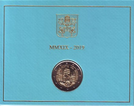 Монета 2 евро. 2019 год, Ватикан. 90 лет со дня основания города-государства Ватикан. Монета 2 евро. 2019 год, Ватикан. 90 лет со дня основания города-государства Ватикан.