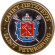 Исаакиевский собор. Герб Санкт-Петербурга. Сувенирный жетон. Тип 2.