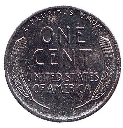 Монета 1 цент. 1943 год (P), США. XF. Линкольн. Монета 1 цент. 1943 год (P), США. XF. Линкольн.