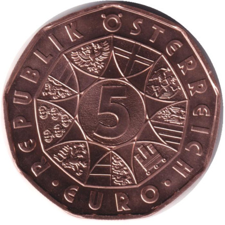 Монета 5 евро. 2024 год, Австрия. Пасха 2024 – в пути.