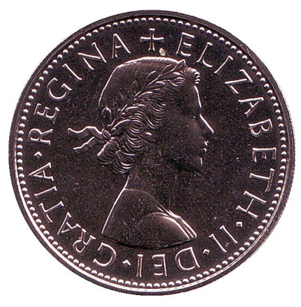 Монета 2 шиллинга. 1970 год, Великобритания. Монета 2 шиллинга. 1970 год, Великобритания.