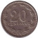 Монета 20 сентаво. 1940 год, Аргентина.