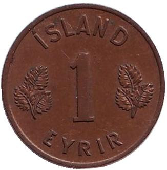 Монета 1 аурар, 1946 год, Исландия.