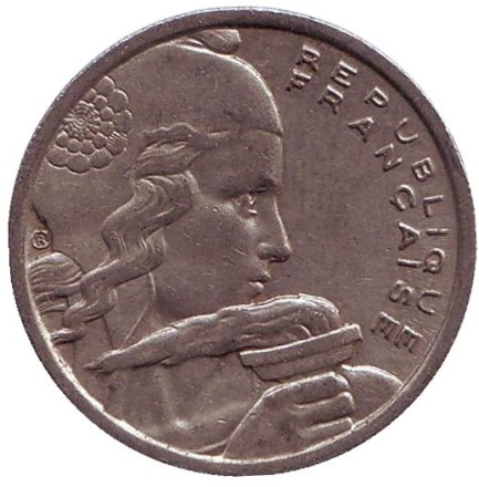 Монета 100 франков. 1954 год, Франция.