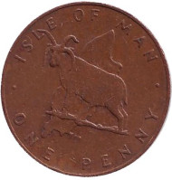 Монета 1 пенни. 1978 год, Остров Мэн. Мэнский лохтан. Монета 1 пенни. 1978 год, Остров Мэн. Мэнский лохтан.