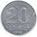 Монета 20 сентаво. 1956 год, Бразилия. Алюминий. Монета 20 сентаво. 1956 год, Бразилия. Алюминий.