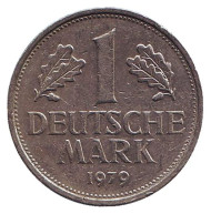Монета 1 марка. 1979 год (D), ФРГ. Монета 1 марка. 1979 год (D), ФРГ.
