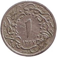 Монета 1/10 кирша. 1909 год, Египет. Монета 1/10 кирша. 1909 год, Египет.