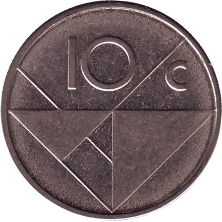Монета 10 центов. 2007 год, Аруба.