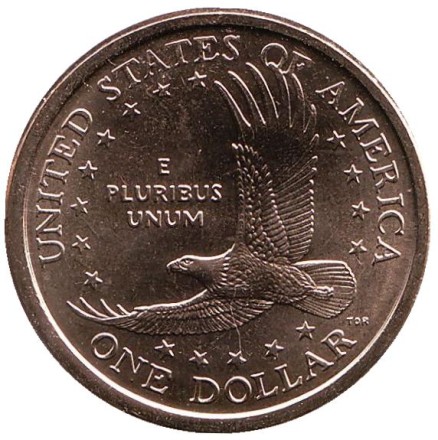 Сакагавея (Парящий орел), серия "Коренные американцы". 1 доллар, 2008 год (P), США. Сакагавея (Парящий орел), серия "Коренные американцы". 1 доллар, 2008 год (P), США.