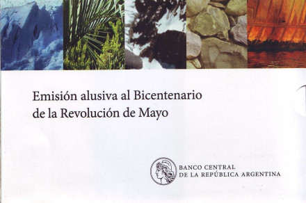200-летие Аргентины. Набор из 5 монет в буклете. 1 песо, 2010 год, Аргентина. 200-летие Аргентины. Набор из 5 монет в буклете. 1 песо, 2010 год, Аргентина.