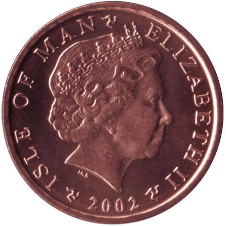 Монета 1 пенни. 2002 год, Остров Мэн. (AА) Руины древнего замка. Монета 1 пенни. 2002 год, Остров Мэн. (AА) Руины древнего замка.