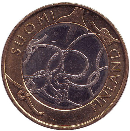 Монета 5 евро. 2011 год, Финляндия. Тавастия.