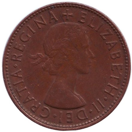 Монета 1 пенни. 1953 год, Австралия. (Точка после "AUSTRALIA") Кенгуру. Монета 1 пенни. 1953 год, Австралия. (Точка после "AUSTRALIA") Кенгуру.