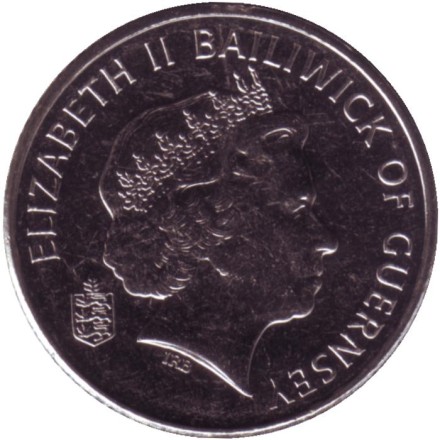 Монета 10 пенсов. 2012 год, Гернси. Ветка томата. Монета 10 пенсов. 2012 год, Гернси. Ветка томата.