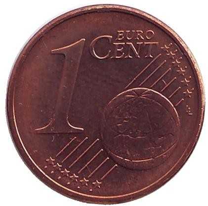 Монета 1 цент. 2003 год (F), Германия.