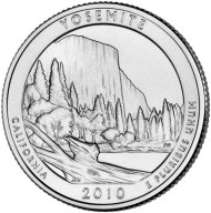 Монета 25 центов (P). 2010 год, США. Йосемитский национальный парк. Парк № 3. Монета 25 центов (P). 2010 год, США. Йосемитский национальный парк. Парк № 3.