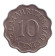 Монета 10 центов. 1978 год, Маврикий.
