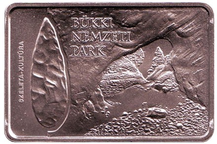 Монета 2000 форинтов. 2017 год, Венгрия. Национальный парк Бюкк.