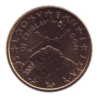 Монета 50 центов, 2007 год, Словения. Монета 50 центов, 2007 год, Словения.