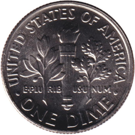 Монета 10 центов. 2022 (P) год, США. Рузвельт.