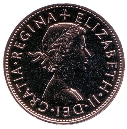 Монета 1/2 кроны. 1970 год, Великобритания. Монета 1/2 кроны. 1970 год, Великобритания.