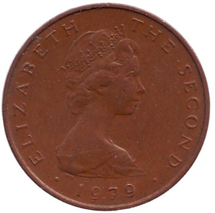 Монета 1 пенни. 1979 год, Остров Мэн. (AA) Мэнский лохтан.