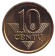 Монета 10 центов. 1999 год, Литва. aUNC. Монета 10 центов. 1999 год, Литва. aUNC.