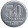 Монета 50 сентаво. 1958 год, Бразилия.  Монета 50 сентаво. 1958 год, Бразилия.