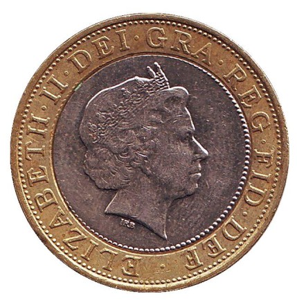 Монета 2 фунта. 2005 год, Великобритания.