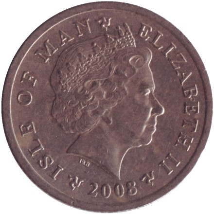 Монета 10 пенсов. 2008 год, Остров Мэн. Маяк острова Чикен-Рок. Монета 10 пенсов. 2008 год, Остров Мэн. Маяк острова Чикен-Рок.