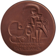 Памятная медаль (жетон) шведского семейного сберегательного банка. Sparbanken familjenbanken. 1960 год, Швеция. Памятная медаль (жетон) шведского семейного сберегательного банка. Sparbanken familjenbanken. 1960 год, Швеция.