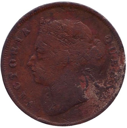 Монета 1 цент. 1894 год, Стрейтс-Сетлментс. Монета 1 цент. 1894 год, Стрейтс-Сетлментс.