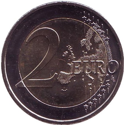 Монета 2 евро. 2018 год, Германия. Берлин. Федеральные земли Германии.