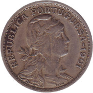 Монета 50 сентаво. 1961 год, Португалия.