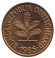 Монета 5 пфеннигов. 1985 год (F), ФРГ. Дубовые листья. Монета 5 пфеннигов. 1985 год (F), ФРГ. Дубовые листья.