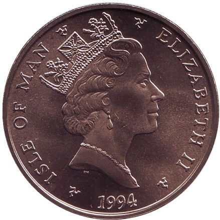 Монета 5 фунтов. 1994 год, Остров Мэн. Найджел Мэнселл. Чемпион американских автогонок "Индикар" 1993 года. Монета 5 фунтов. 1994 год, Остров Мэн. Найджел Мэнселл. Чемпион американских автогонок "Индикар" 1993 года.