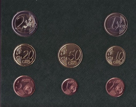 Годовой набор монет евро Ватикана в буклете. 2018 год, Ватикан. Годовой набор монет евро Ватикана в буклете. 2018 год, Ватикан.