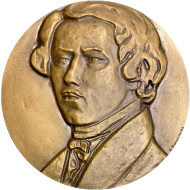 175 лет со дня рождения Э. Делакруа. ММД. Памятная медаль. 1975 год, СССР. 175 лет со дня рождения Э. Делакруа. ММД. Памятная медаль. 1975 год, СССР.