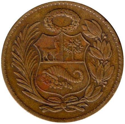 Монета 1 соль. 1961 год, Перу.