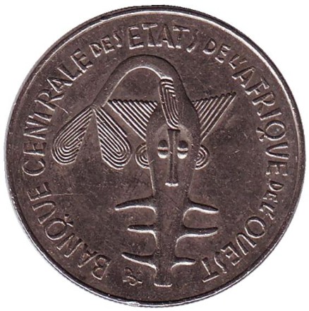 Монета 100 франков. 1996 год, Западные Африканские Штаты.