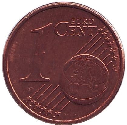 Монета 1 цент. 2003 год (G), Германия.