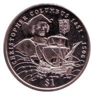 Монета 1 доллар. 2006 год, Сьерра-Леоне. Христофор Колумб.