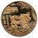 Год свиньи. Сувенирный жетон. Китай. (Золотистый)