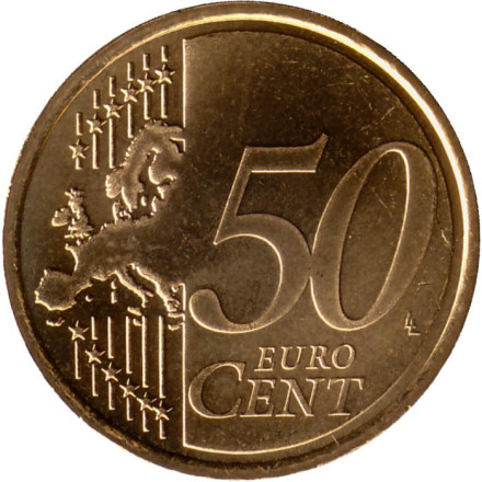 Монета 50 центов. 2007 год, Нидерланды.