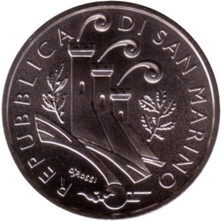 Монета 10 евро. 2023 год, Сан-Марино. Год дракона.